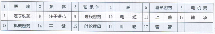 大東海泵業(yè)潛水排污泵結構圖2