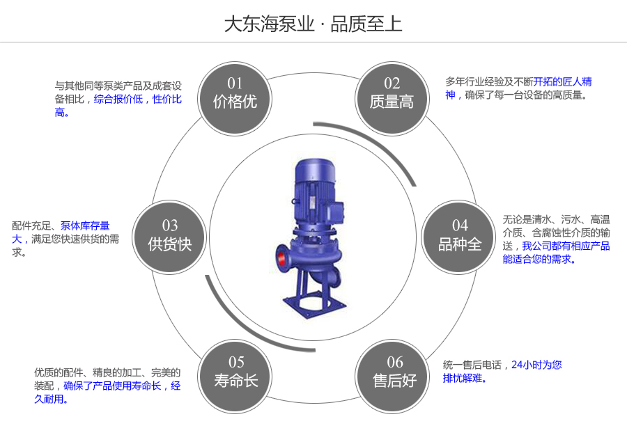 大東海泵業(yè)立式排污泵質(zhì)量保證圖