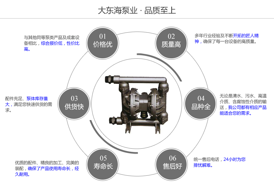 大東海泵業(yè)QBY型氣動(dòng)隔膜泵質(zhì)量保證圖