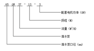 WQ型無堵塞排污泵型號(hào)意義